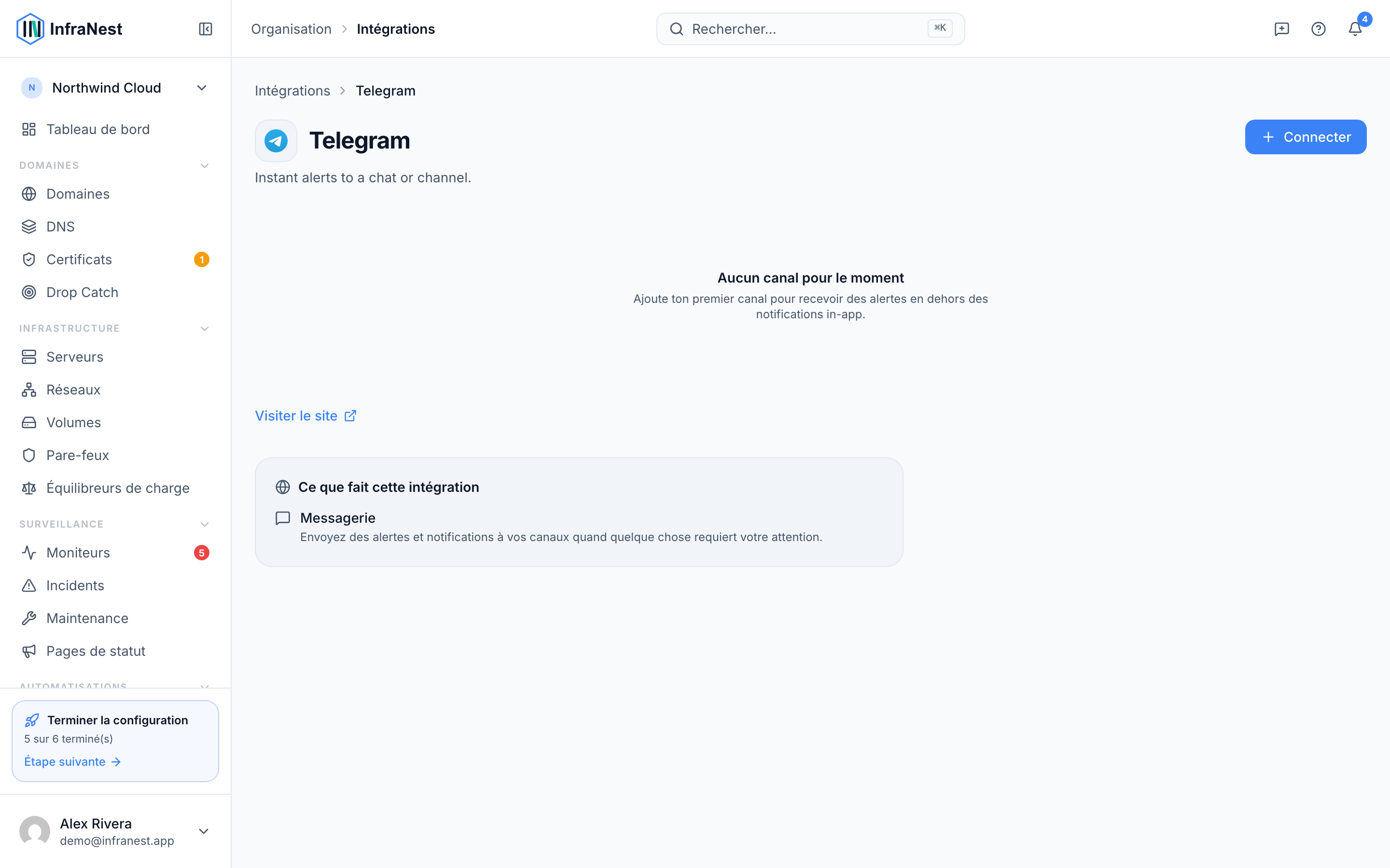 Connecter Telegram