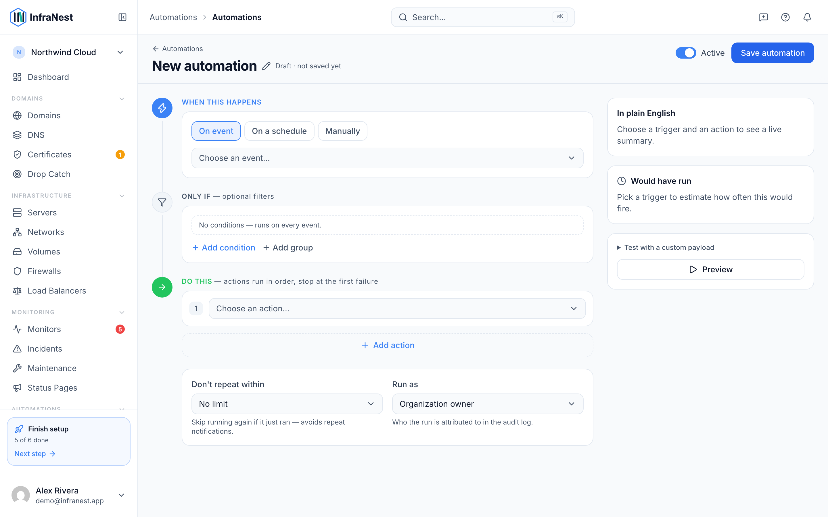 Create an automation