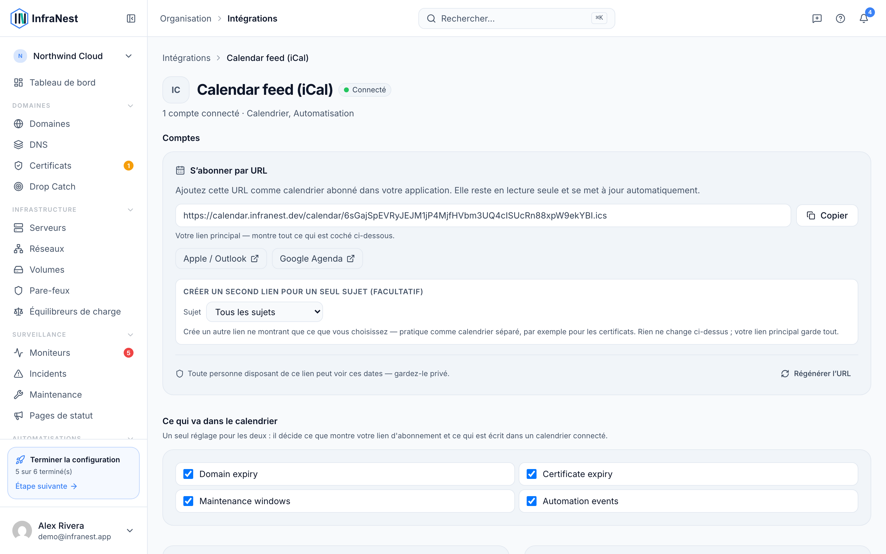 À propos de la synchronisation du calendrier