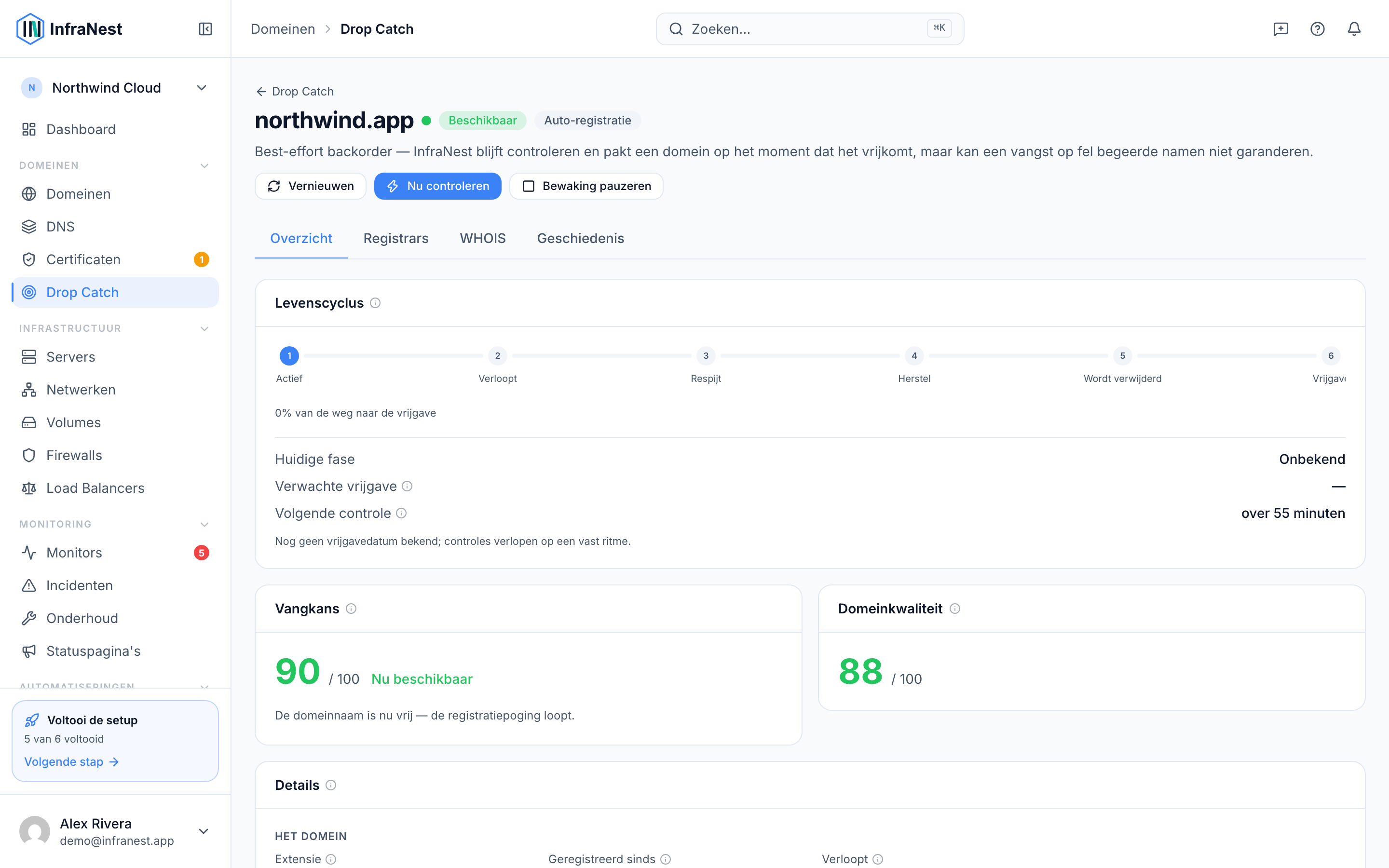 De drop-catch-scores begrijpen