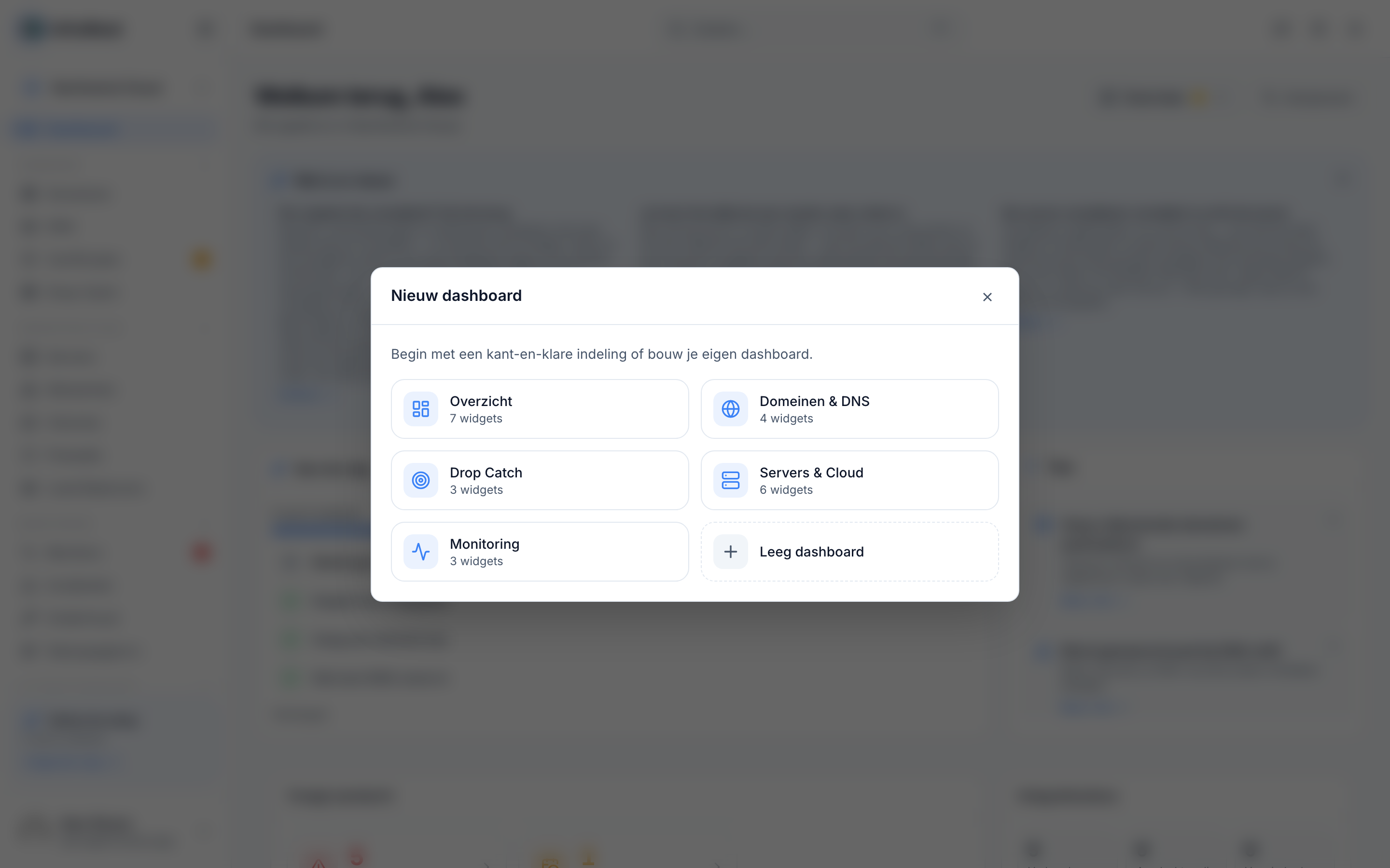Een dashboard aanmaken en aanpassen